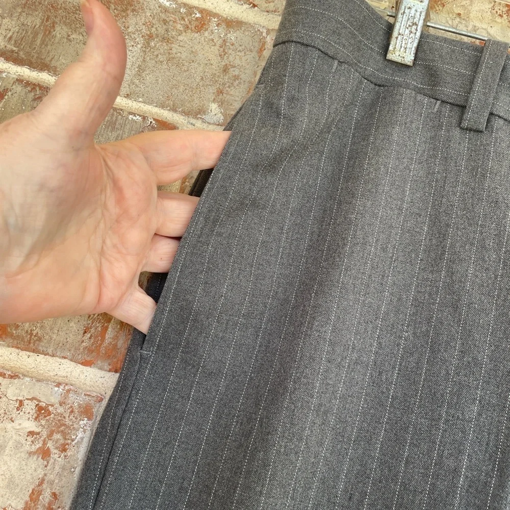 John W. Nordstrom Gray Striped Smartcare Men’s Slacks